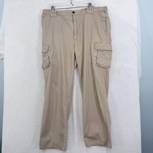 Orvis Cargo Pants Mens 38 (36x28) Beige Adjustable Waist Outdoor Hiking